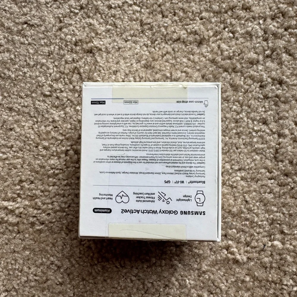 Samsung Galaxy Watch Active 2 44mm Aluminum Case with Sport Band- AQUABLACK